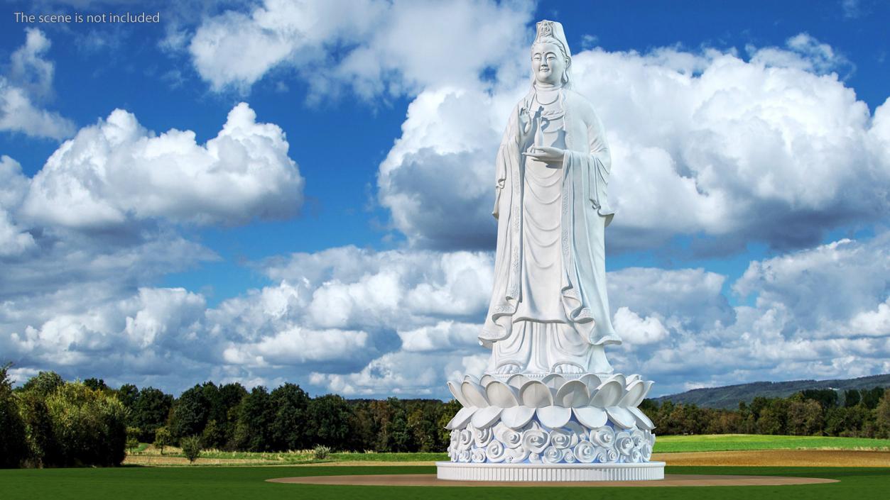 Ruyilun Guanyin Bodhisattva Son Tra Peninsula Statue 3D