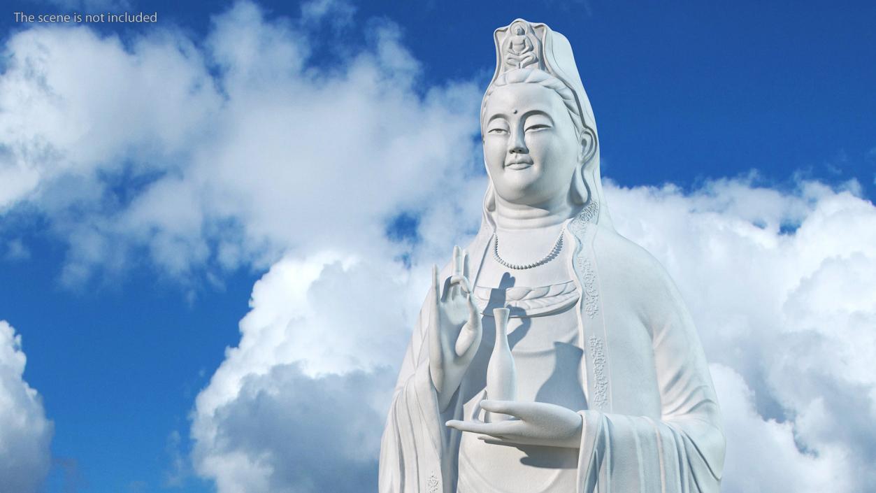 Ruyilun Guanyin Bodhisattva Son Tra Peninsula Statue 3D