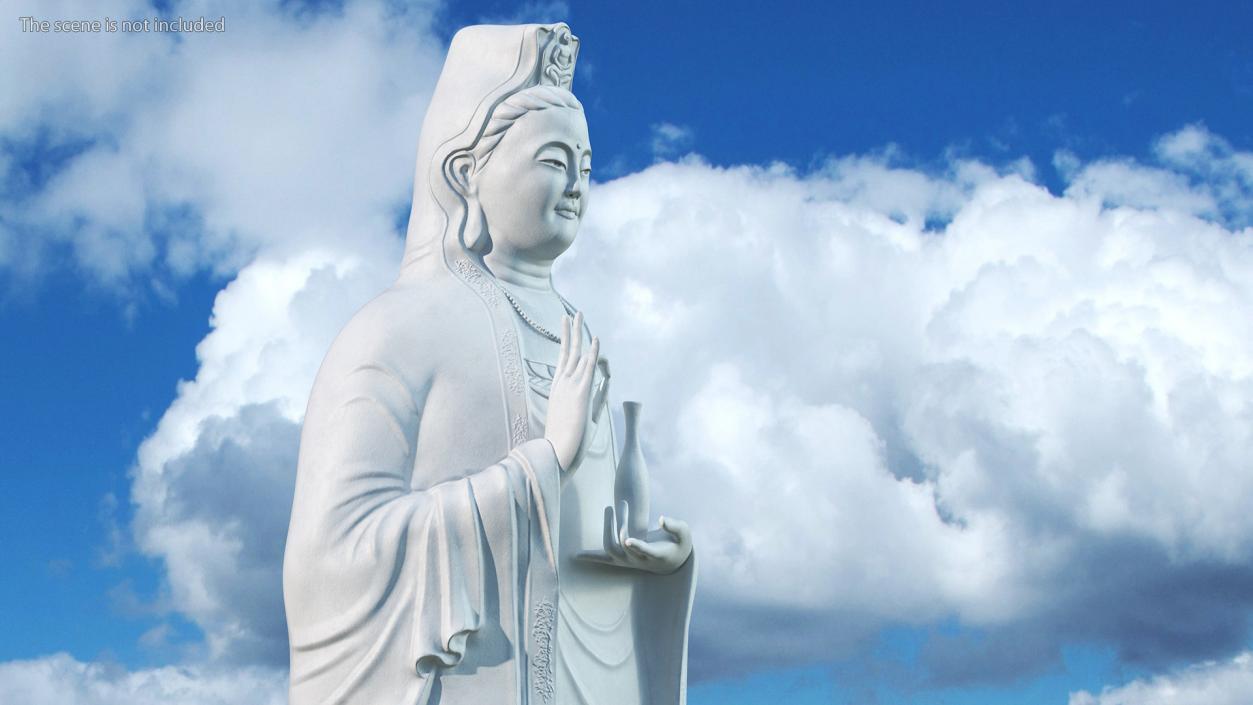 Ruyilun Guanyin Bodhisattva Son Tra Peninsula Statue 3D