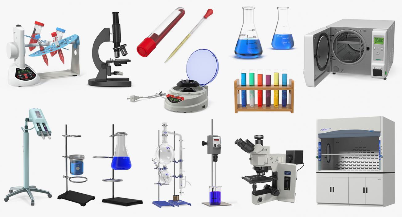 3D Lab Equipment Collection 8