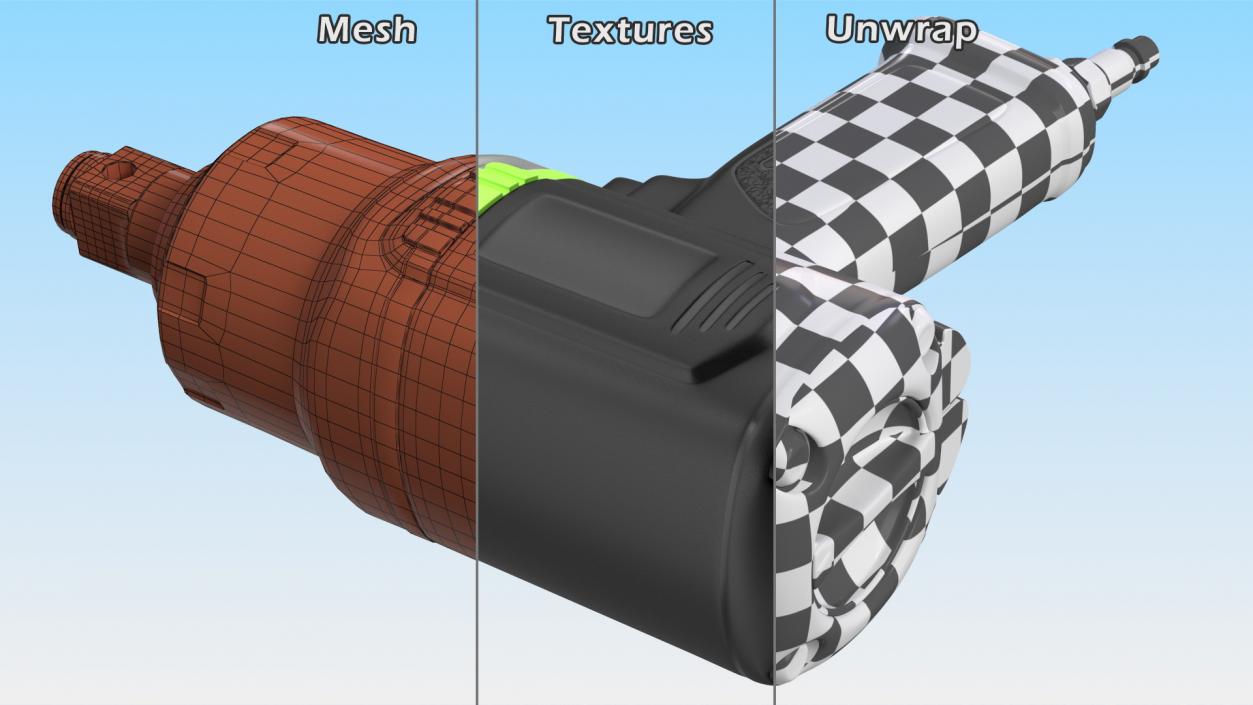 Air Impact Wrench 3D