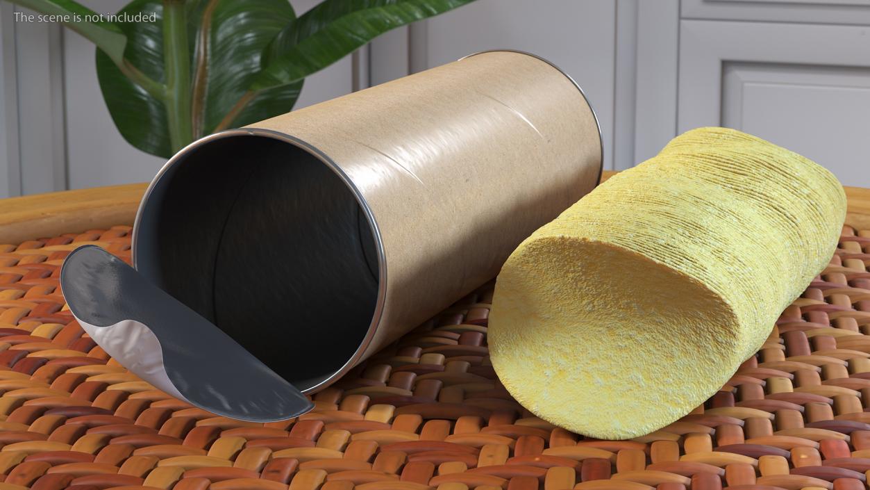 3D Open Paper Tube with Chips