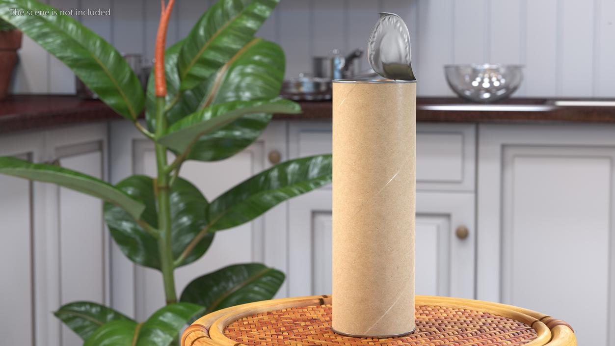 3D Open Paper Tube with Chips