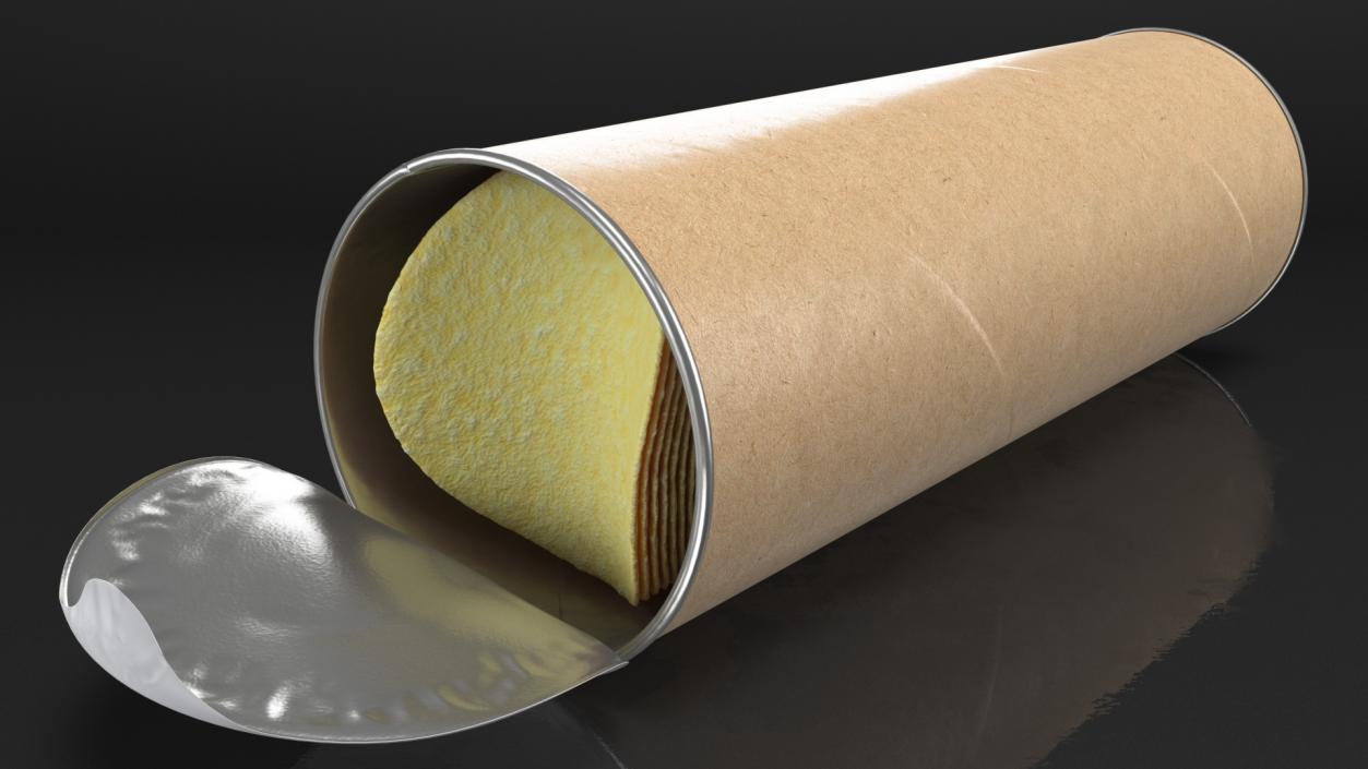 3D Open Paper Tube with Chips