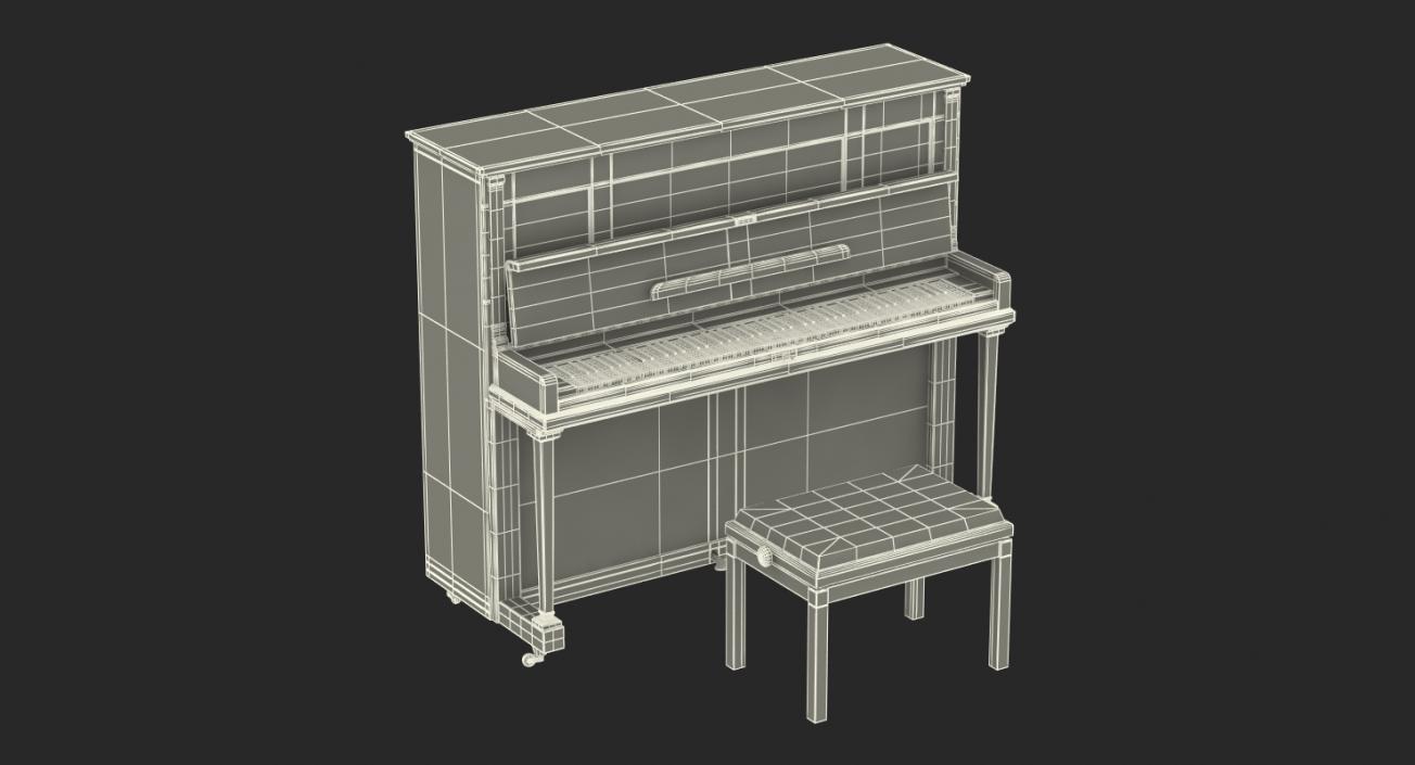 3D Keyboard Instruments 3D Models Collection