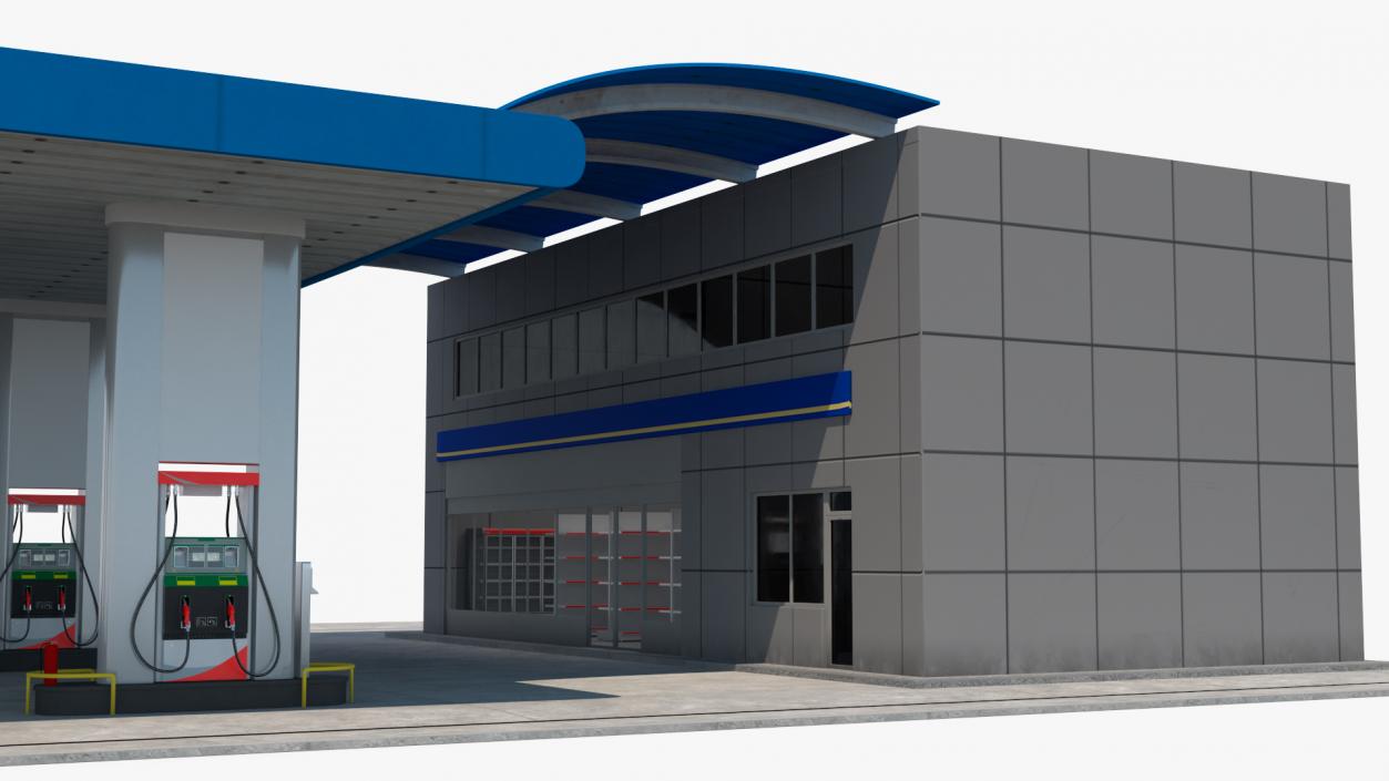 3D Petrol Stations Collection 2 model