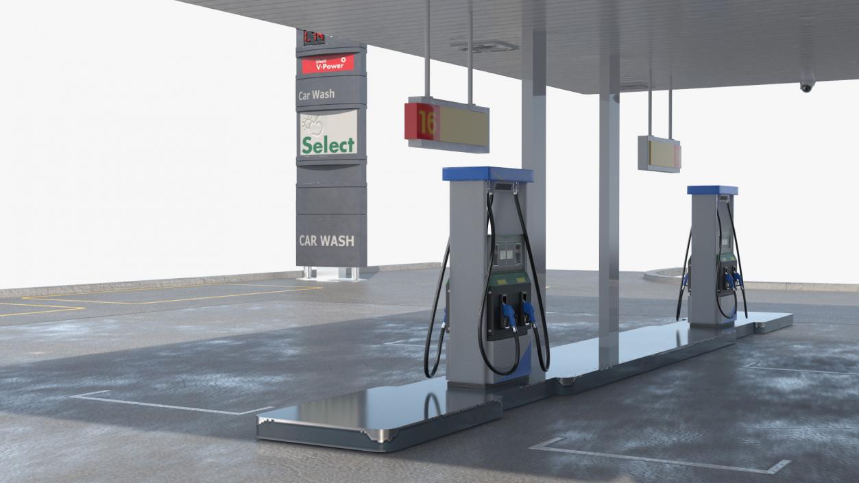 3D Petrol Stations Collection 2 model