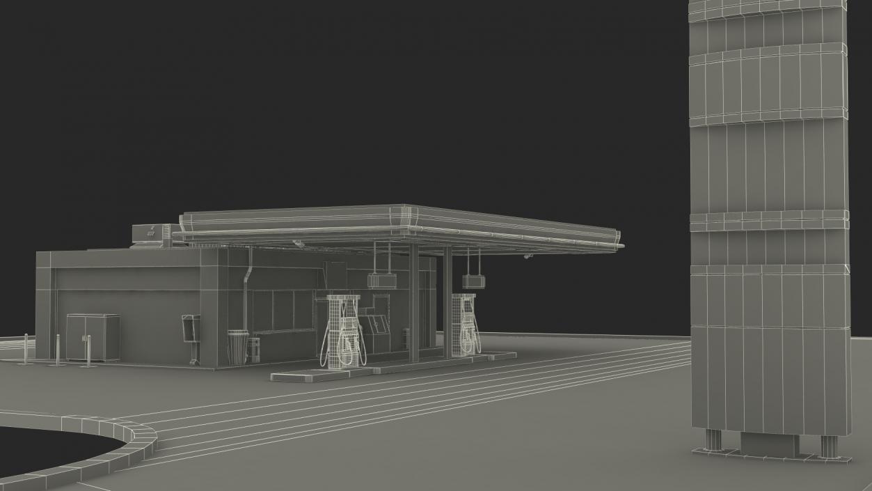 3D Petrol Stations Collection 2 model