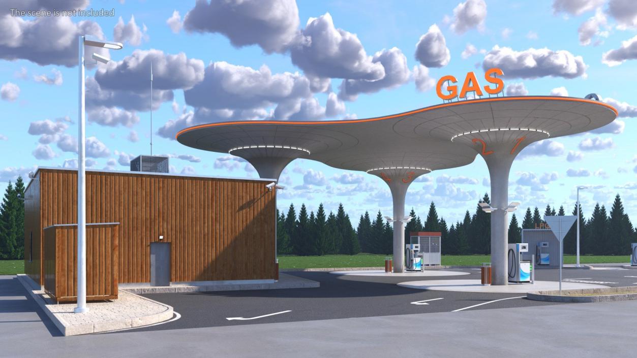 3D Petrol Stations Collection 2 model