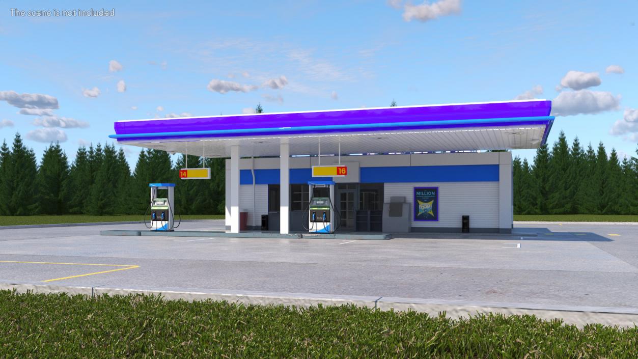 3D Petrol Stations Collection 2 model