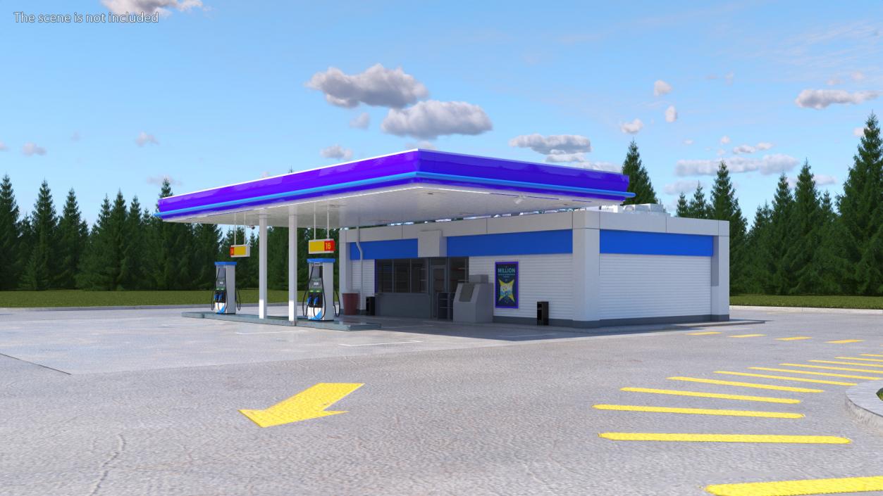 3D Petrol Stations Collection 2 model