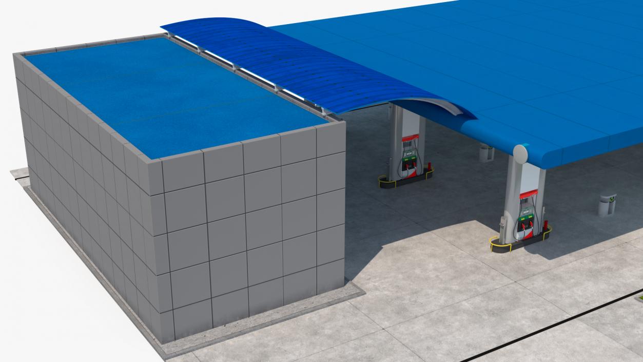 3D Petrol Stations Collection 2 model