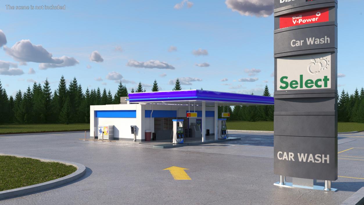 3D Petrol Stations Collection 2 model