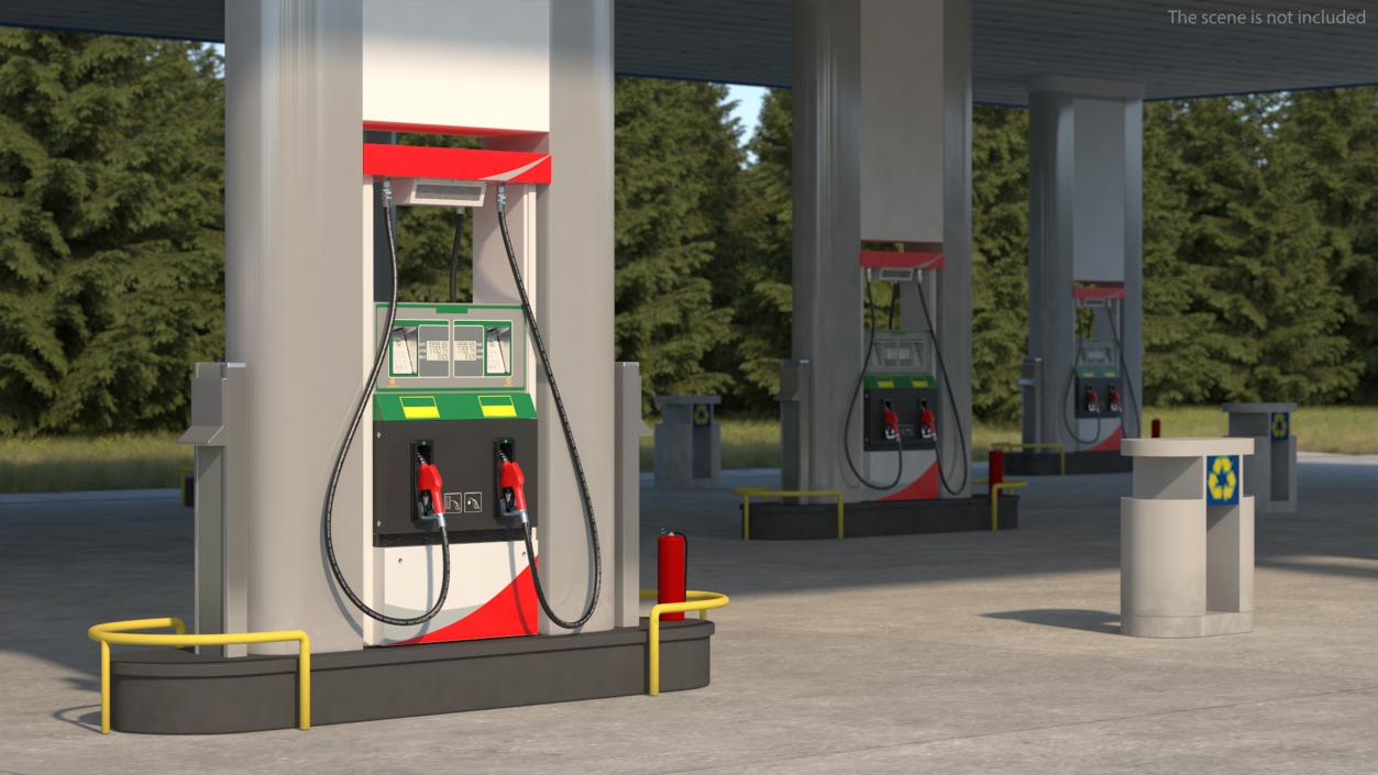 3D Petrol Stations Collection 2 model