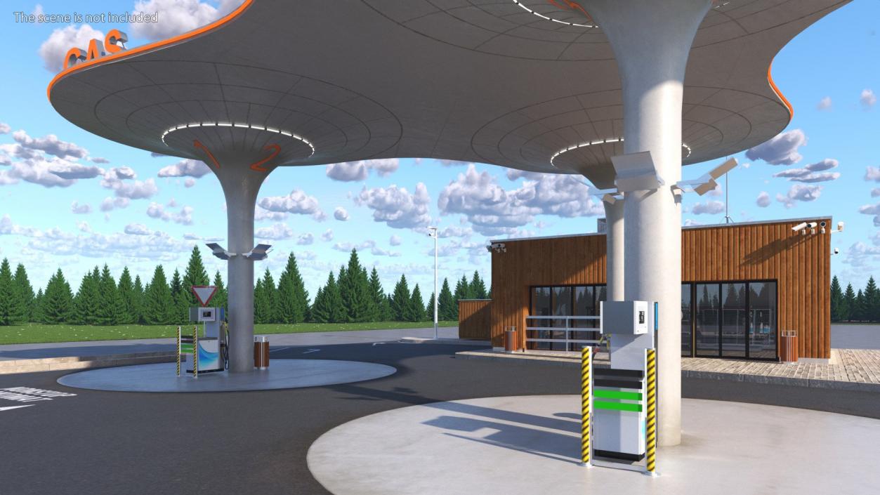 3D Petrol Stations Collection 2 model