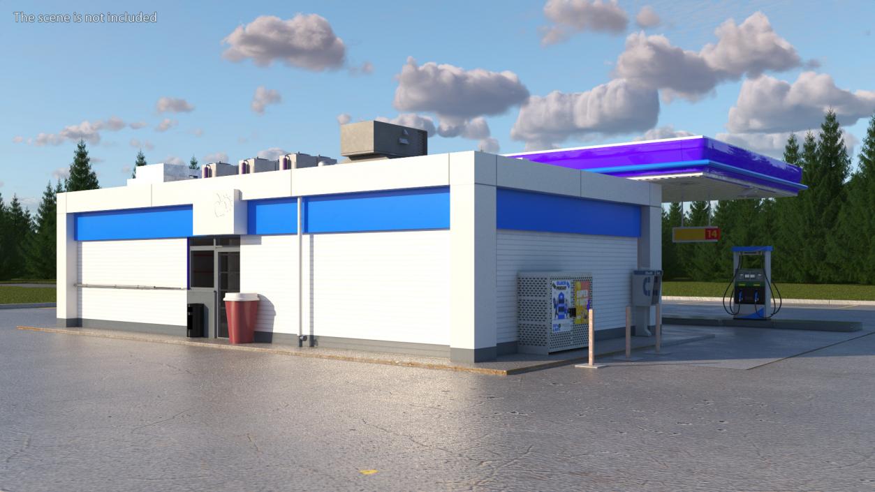 3D Petrol Stations Collection 2 model