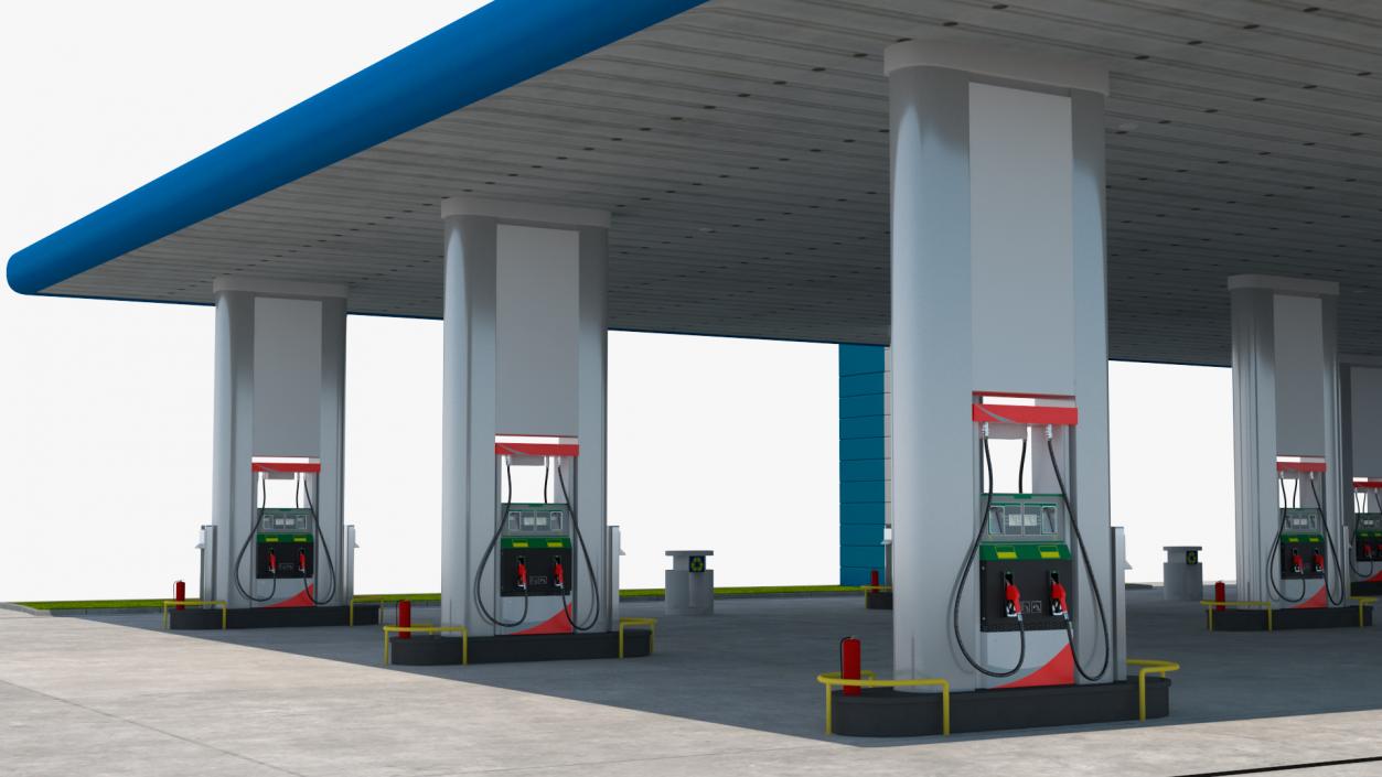 3D Petrol Stations Collection 2 model