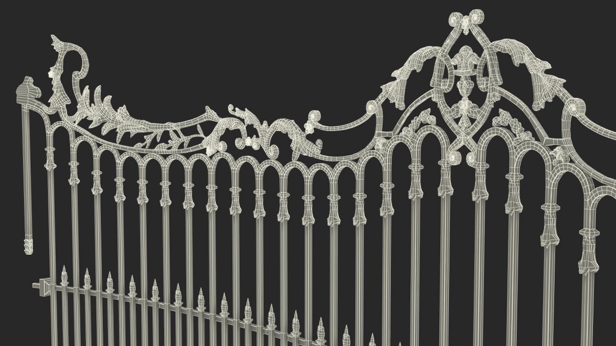 3D model Fence of Manneken Pis Fountain