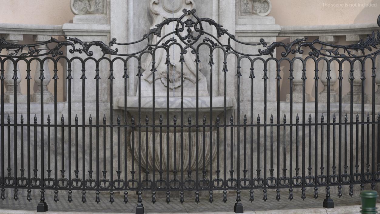 3D model Fence of Manneken Pis Fountain