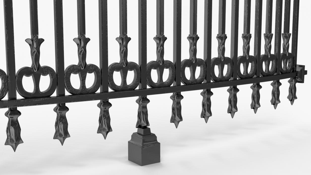 3D model Fence of Manneken Pis Fountain