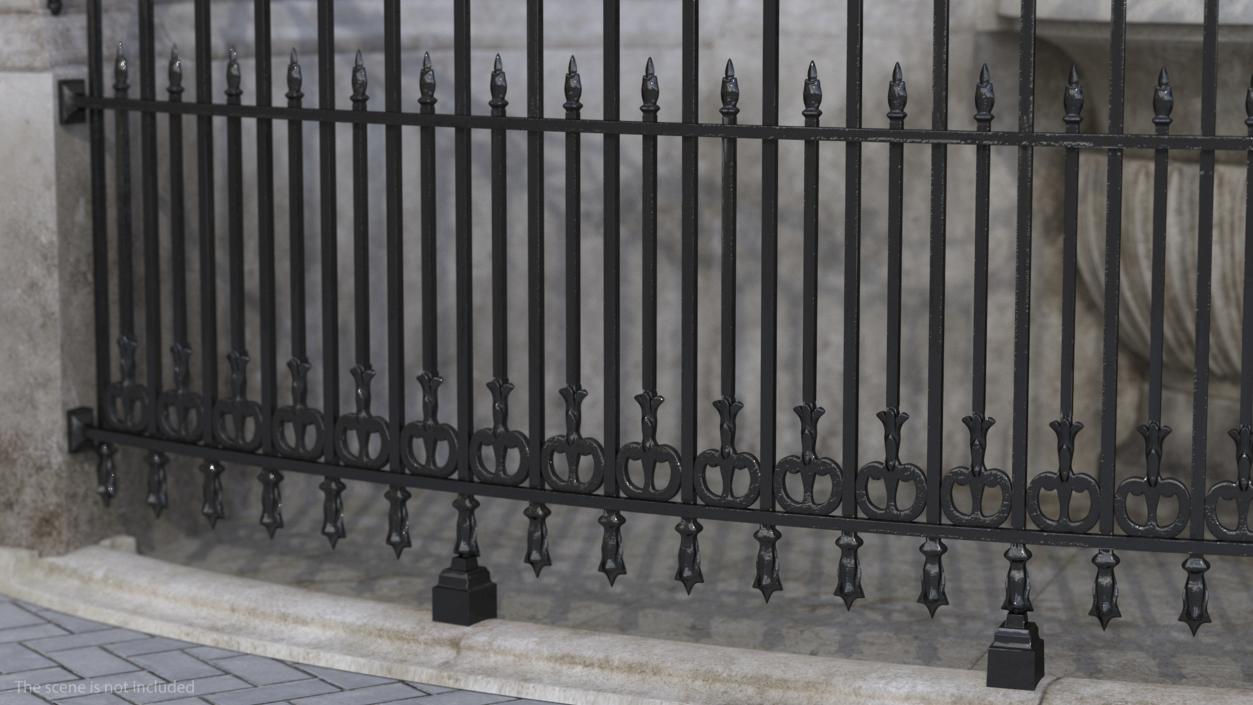 3D model Fence of Manneken Pis Fountain