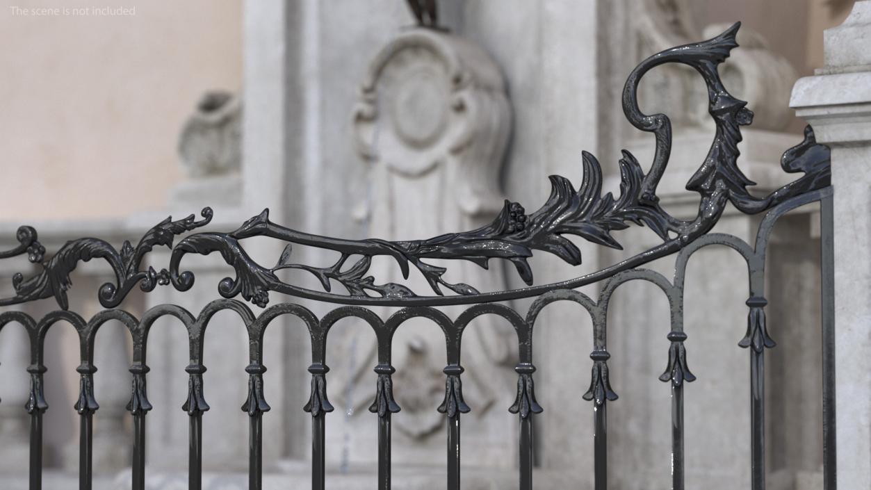 3D model Fence of Manneken Pis Fountain