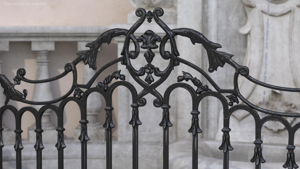 3D model Fence of Manneken Pis Fountain