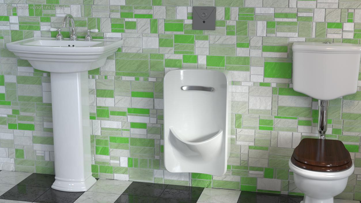 3D model American Standard Greenbrook Rear Spud Urinal