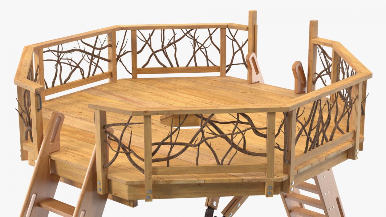 Wooden Playground Constructions Collection 3D