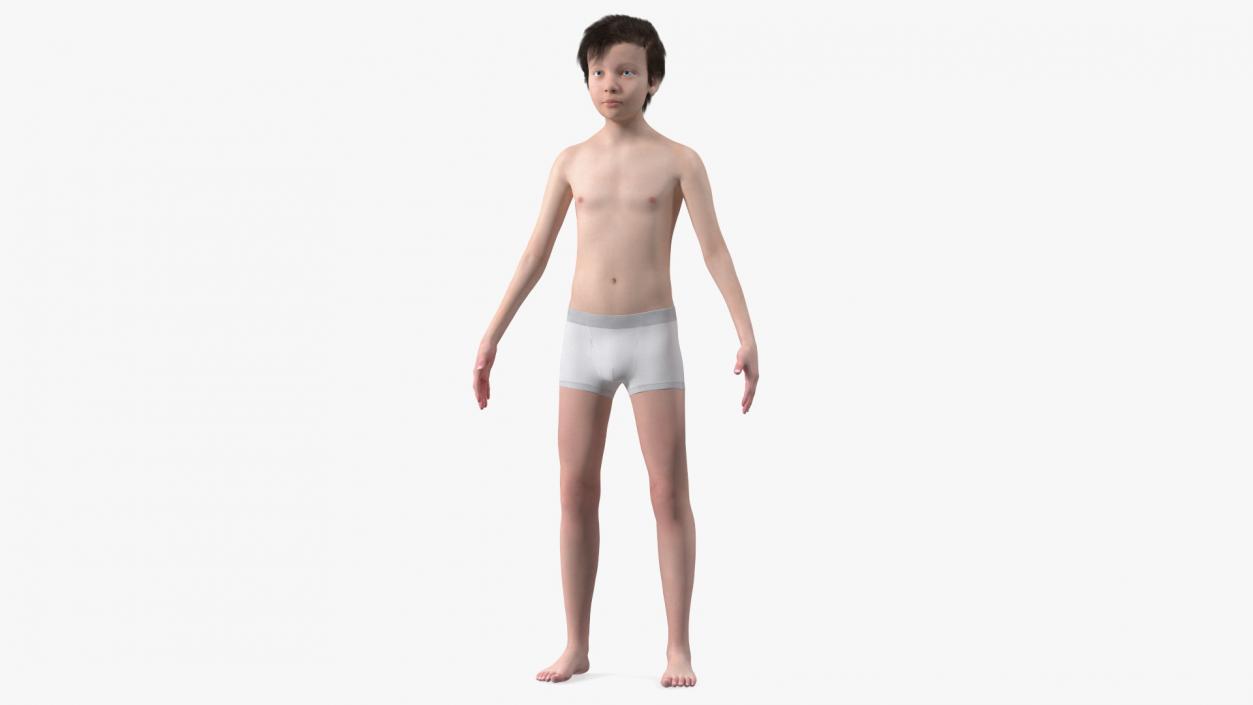 3D Young Man Full Body Anatomy Fur