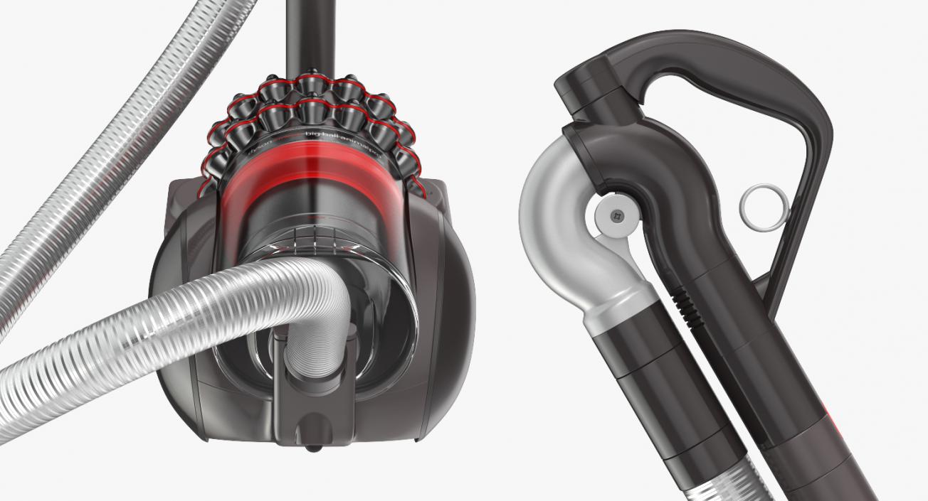 3D Dyson Big Ball Vacuum Cleaner Rigged