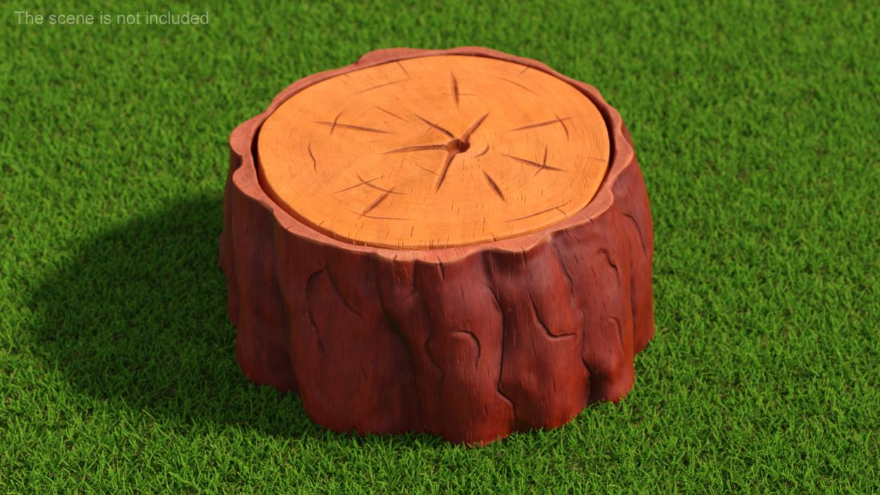 Cartoon Tree Stumps Collection 4 3D