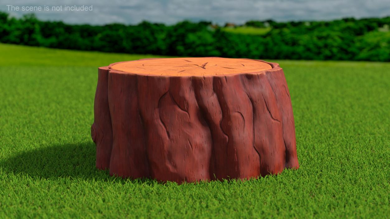 Cartoon Tree Stumps Collection 4 3D