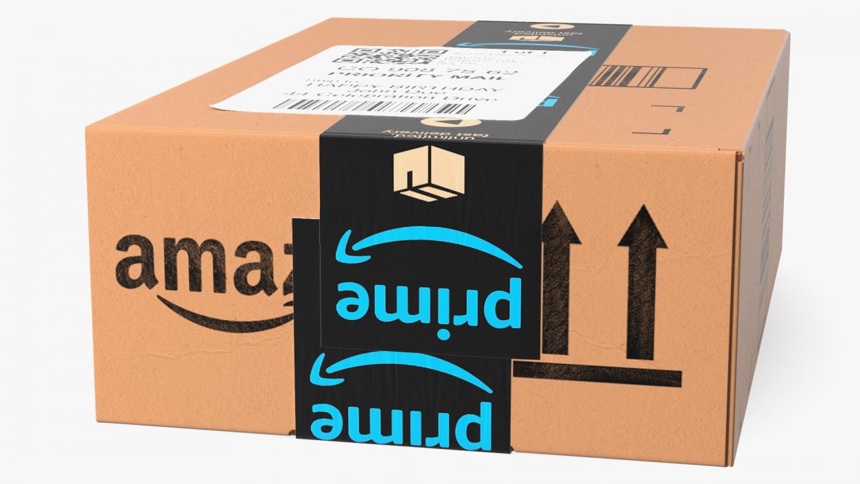 Amazon Parcels Box 26x18x10 3D