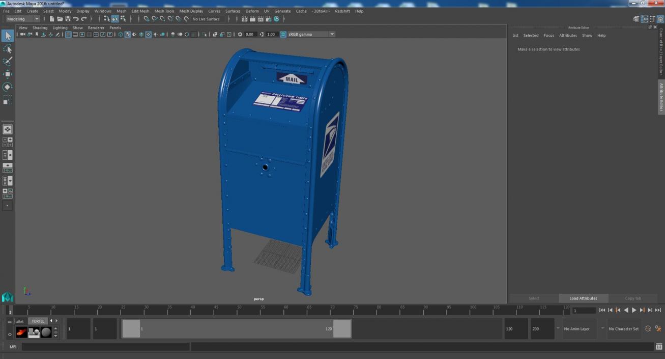 US Post Office dropbox 3D