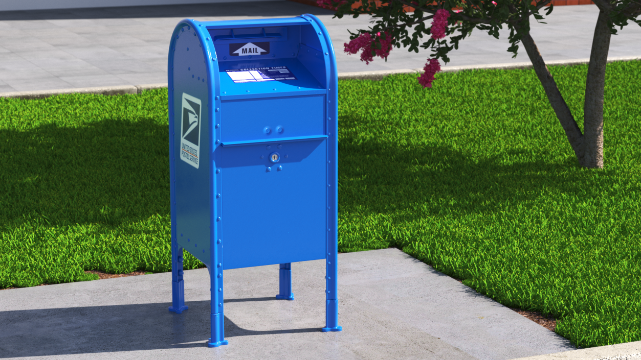 US Post Office dropbox 3D