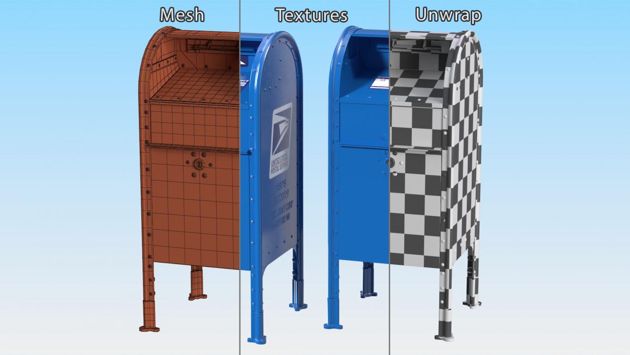 US Post Office dropbox 3D