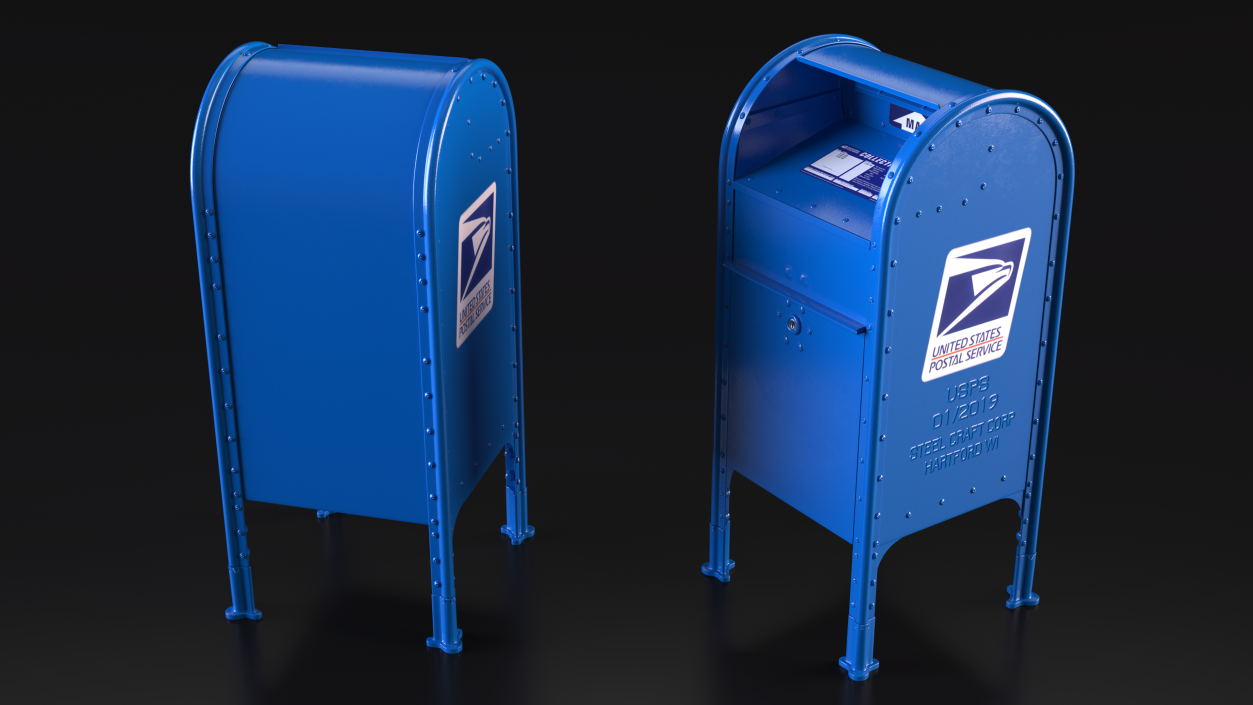 US Post Office dropbox 3D