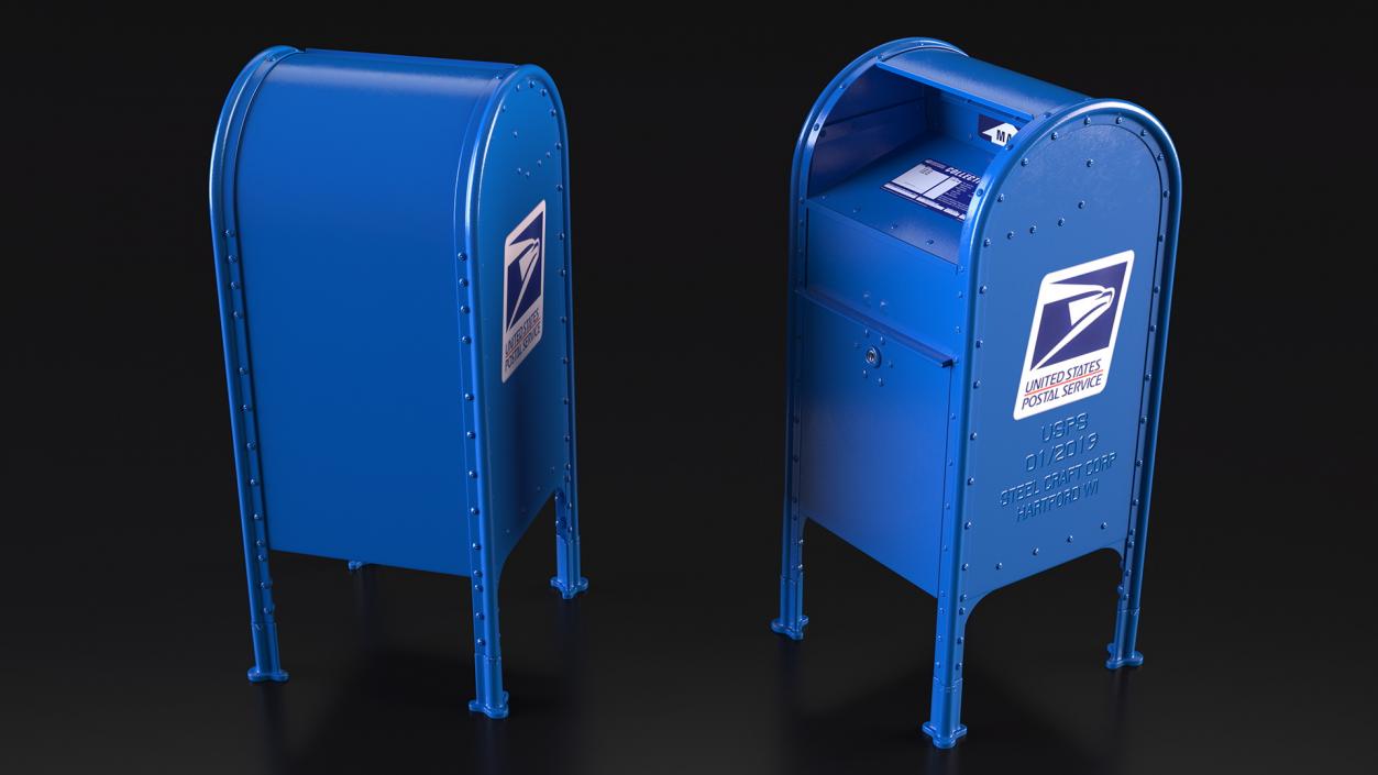 US Post Office dropbox 3D