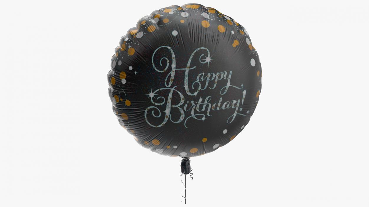 Happy Birthday Foil Balloon 3D