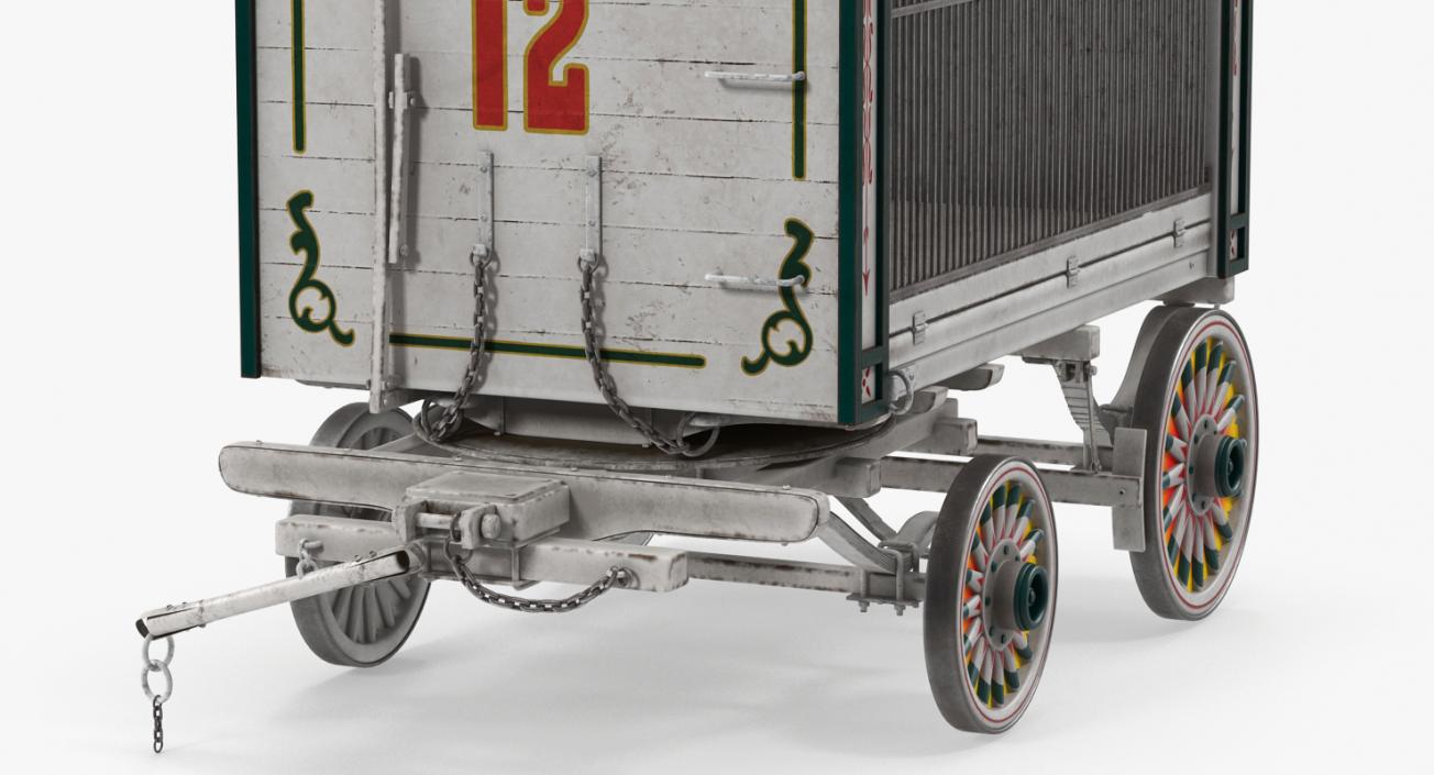 3D model Antique Circus Wagon