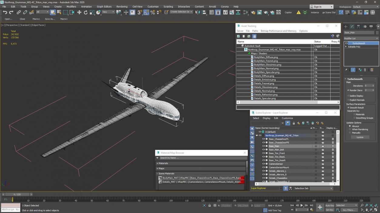 Northrop Grumman MQ-4C Triton 3D model