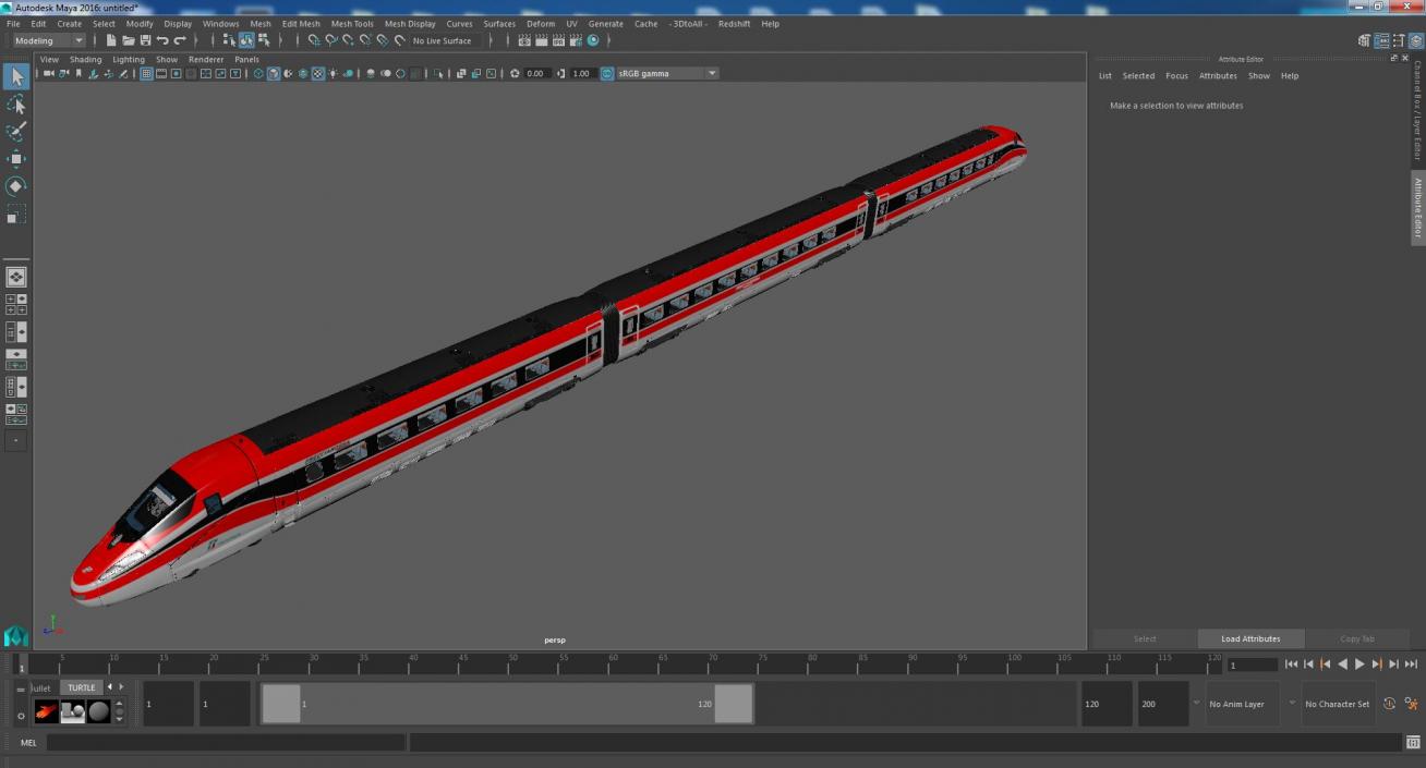 Frecciarossa 1000 High Speed Train 3D model