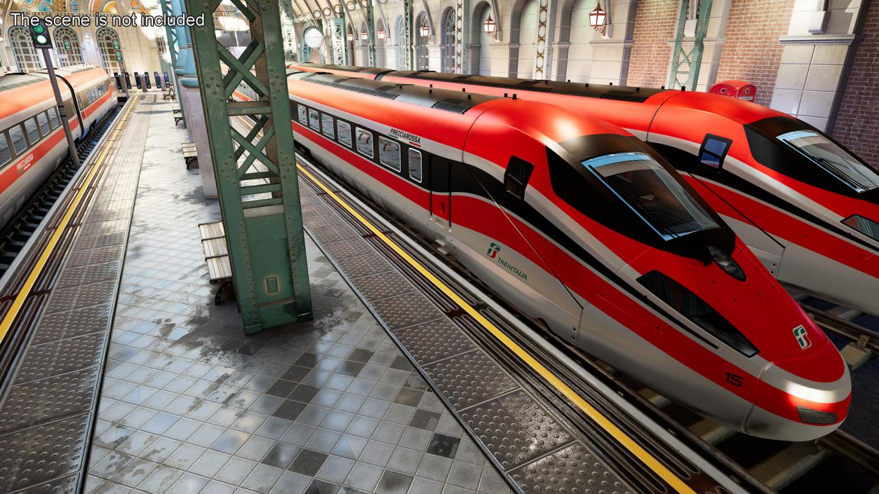 Frecciarossa 1000 High Speed Train 3D model