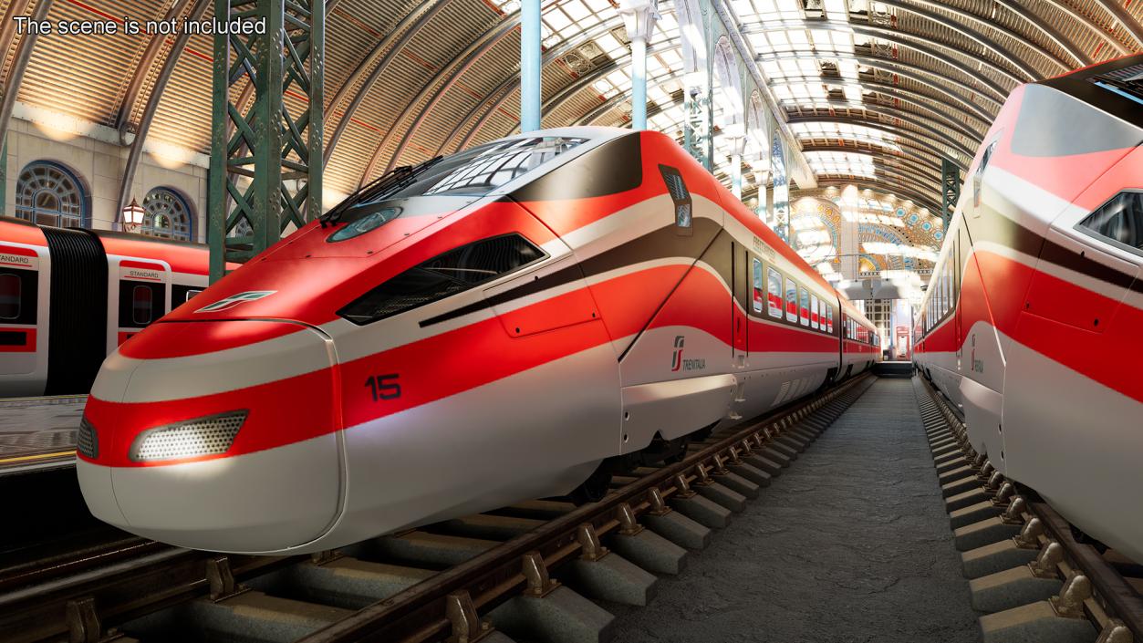 Frecciarossa 1000 High Speed Train 3D model