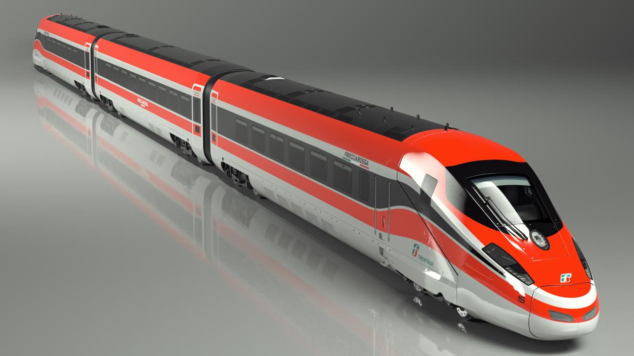 Frecciarossa 1000 High Speed Train 3D model