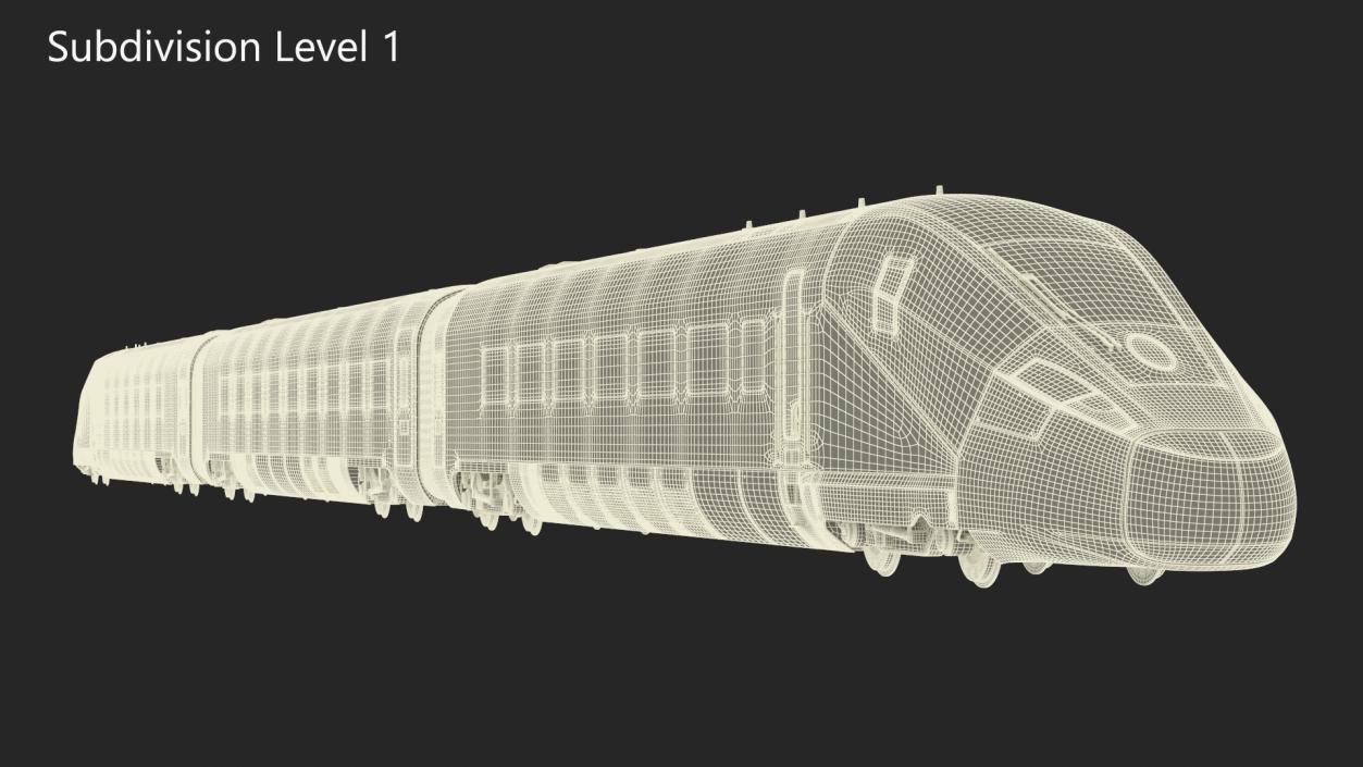 Frecciarossa 1000 High Speed Train 3D model