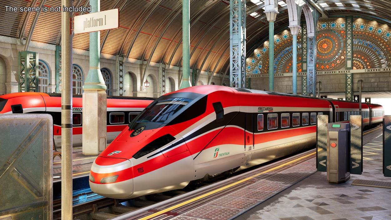 Frecciarossa 1000 High Speed Train 3D model