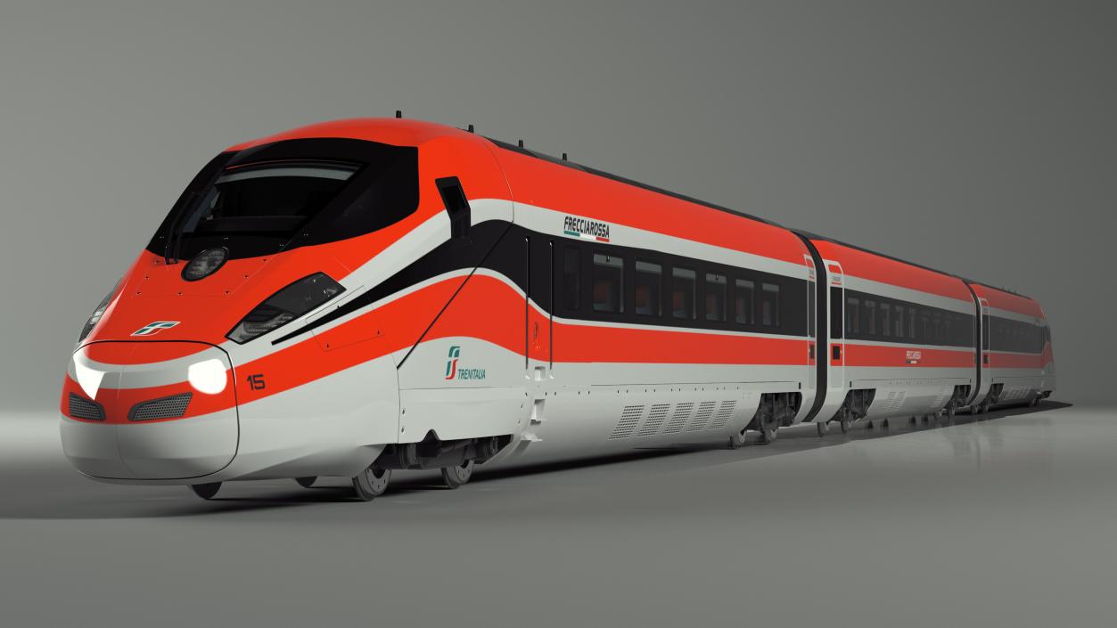 Frecciarossa 1000 High Speed Train 3D model