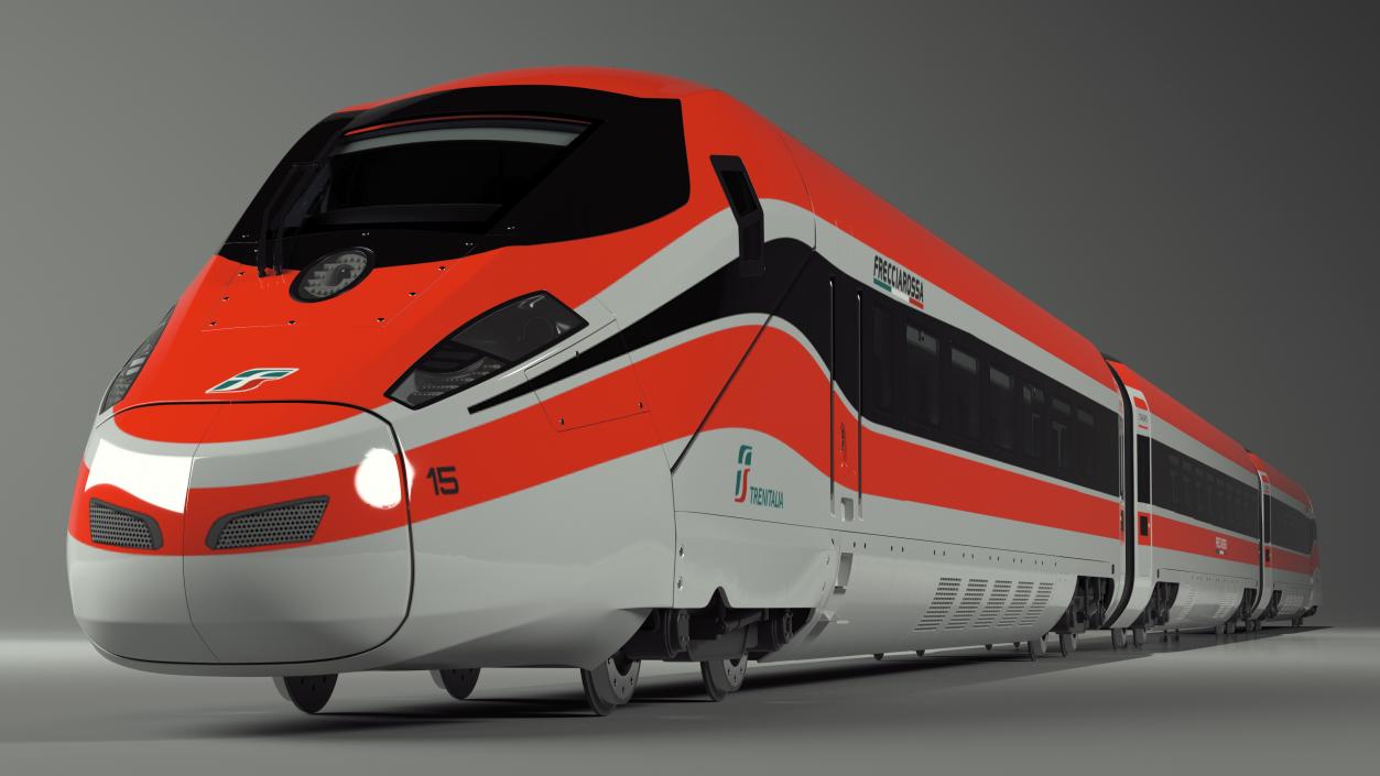 Frecciarossa 1000 High Speed Train 3D model